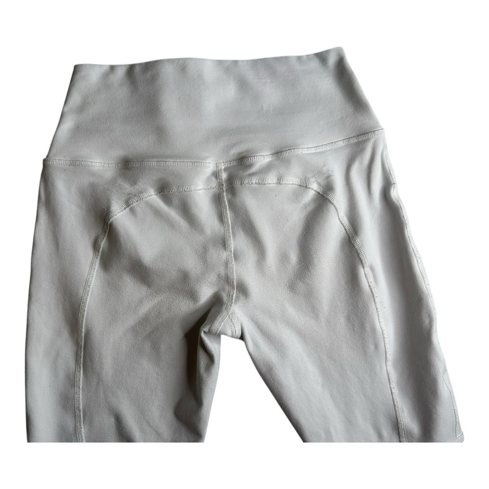 ALO Yoga Leggings Womens Small Light Gray Waistband‎ Airbrush Mid Rise Yoga - Picture 4 of 16